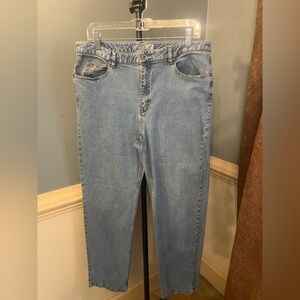 Liz Claiborne Women's Straight Jeans in Soft Blue 16 regular
